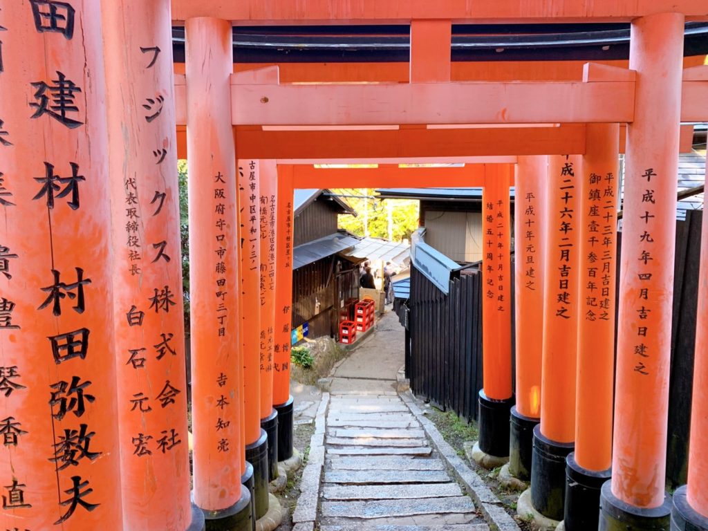 伏見稲荷　稲荷山　四ツ辻